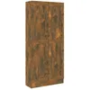 Image de Vidaxl Armoire Ã Livres ChÃªne FumÃ© 82,5x30,5x185,5cm Bois D'ingÃ©nierie