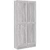 Image de vidaXL BibliothÃ¨que Sonoma gris 82,5x30,5x185,5 cm Bois d'ingÃ©nierie