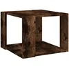 Image de vidaXL Table basse ChÃªne fumÃ© 40x40x30 cm Bois d'ingÃ©nierie