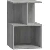 Image de vidaXL Table de chevet Sonoma gris 35x35x55 cm Bois d'ingÃ©nierie
