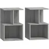 Image de vidaXL Tables de chevet 2 pcs Sonoma gris 35x35x55 cm Bois ingÃ©nierie