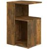 Image de vidaXL Table d'appoint ChÃªne fumÃ© 36x30x56 cm Bois d'ingÃ©nierie