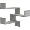 Image de vidaXL ÃtagÃ¨re d'angle murale Sonoma gris 40x40x50cm Bois d'ingÃ©nierie