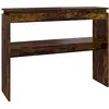 Image de vidaXL Table console ChÃªne fumÃ© 102x30x80 cm Bois d'ingÃ©nierie