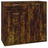 Image de vidaXL Buffet ChÃªne fumÃ© 80x36x75 cm Bois d'ingÃ©nierie