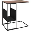Image de vidaXL Table d'appoint Noir 55x36x59,5 cm Bois d'ingÃ©nierie