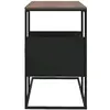 Image de Tables de chevet VidaXL  Table d'appoint  Bois d'ingénierie Noir 55x36x59,5 cm P31600323