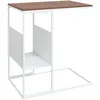 Image de vidaXL Table d'appoint Blanc 55x36x59,5 cm Bois d'ingÃ©nierie