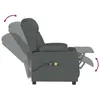 Image de vidaXL Fauteuil Ã©lectrique de massage Gris foncÃ© Tissu
