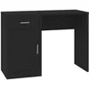Image de vidaXL Bureau avec tiroir et armoire Noir 100x40x73 cm Bois ingÃ©nierie