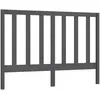 Image de vidaXL TÃªte de lit Gris 146x4x100 cm Bois massif de pin