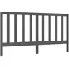 Image de vidaXL TÃªte de lit Gris 206x4x100 cm Bois massif de pin