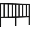 Image de vidaXL TÃªte de lit Noir 146x4x100 cm Bois massif de pin