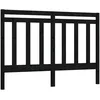 Image de vidaXL TÃªte de lit Noir 146x4x100 cm Bois massif de pin