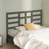 Image de vidaXL TÃªte de lit Gris 126x4x104 cm Bois massif de pin