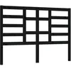 Image de vidaXL TÃªte de lit Noir 146x4x104 cm Bois massif de pin