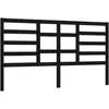 Image de vidaXL TÃªte de lit Noir 206x4x104 cm Bois massif de pin