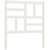 Image de vidaXL TÃªte de lit Blanc 96x4x104 cm Bois massif de pin