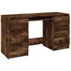 Image de vidaXL Bureau ChÃªne fumÃ© 140x50x77 cm Bois d'ingÃ©nierie