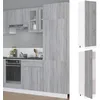 Image de vidaXL Armoire Ã  rÃ©frigÃ©rateur ""Lyon"" Sonoma gris 60x57x207 cm Bois