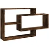 Image de Vidaxl ÃtagÃ¨re D'angle Murale ChÃªne FumÃ© 104x20x58,5cm Bois IngÃ©nierie
