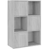 Image de vidaXL Armoire de rangement Sonoma gris 60x29,5x90 cm