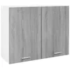 Image de vidaXL Armoire suspendue ""Lyon"" Sonoma gris 80x31x60 cm