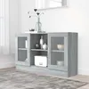 Image de vidaXL Armoire Ã  vitrine Sonoma gris 120x30,5x70 cm Bois d'ingÃ©nierie