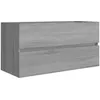 Image de vidaXL Armoire de lavabo Sonoma gris 90x38,5x45 cm Bois d'ingÃ©nierie