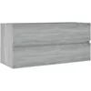 Image de vidaXL Armoire de lavabo Sonoma gris 100x38,5x45 cm Bois d'ingÃ©nierie