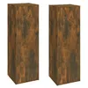 Image de vidaXL Meubles TV 2 pcs ChÃªne fumÃ© 30,5x30x90 cm Bois d'ingÃ©nierie