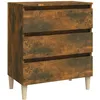 Image de vidaXL Buffet ChÃªne fumÃ© 60x35x69 cm Bois d'ingÃ©nierie