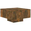 Image de Vidaxl Table Basse ChÃªne FumÃ© 60x60x31,5 Cm Bois D'ingÃ©nierie