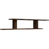 Image de vidaXL ÃtagÃ¨re TV murale ChÃªne fumÃ© 125x18x23 cm Bois d'ingÃ©nierie