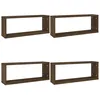 Image de vidaXL ÃtagÃ¨res murales cube 4 pcs ChÃªne marron 60x15x23 cm Bois