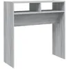 Image de vidaXL Table console Sonoma gris 78x30x80 cm Bois d'ingÃ©nierie