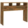 Image de vidaXL Table console ChÃªne fumÃ© 105x30x80 cm Bois d'ingÃ©nierie