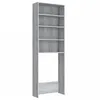 Image de Vidaxl Meuble Pour Machine Ã  Laver Sonoma Gris 64x24x190 Cm