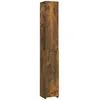Image de vidaXL Armoire de bain ChÃªne fumÃ© 25x25x170 cm Bois d'ingÃ©nierie