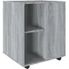 Image de vidaXL Armoire roulante Sonoma gris 60x53x72 cm Bois d'ingÃ©nierie