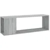 Image de vidaXL Meuble TV Sonoma gris 100x24x32 cm Bois d'ingÃ©nierie