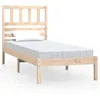 Image de vidaXL Cadre de lit Bois de pin massif 75x190 cm Petit simple