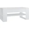 Image de vidaXL Table basse Blanc 102x55x45 cm Bois d'ingÃ©nierie