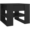 Image de vidaXL Table basse Noir 55,5x55x45 cm Bois d'ingÃ©nierie