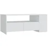 Image de vidaXL Table basse Blanc 102x55x42 cm Bois d'ingÃ©nierie
