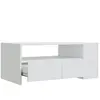 Image de Meubles TV VidaXL  Table basse  bois d'ingénierie blanc 102x55x42 cm P31600230