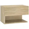 Image de vidaXL Table de chevet murale ChÃªne Sonoma Bois d'ingÃ©nierie