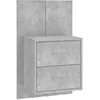 Image de vidaXL Table de chevet murale Gris bÃ©ton Bois d'ingÃ©nierie
