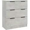 Image de vidaXL Buffet Gris bÃ©ton 60x30x70 cm Bois d'ingÃ©nierie