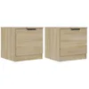 Image de Vidaxl Tables De Chevet 2 Pcs ChÃªne Sonoma 40x39x40 Cm